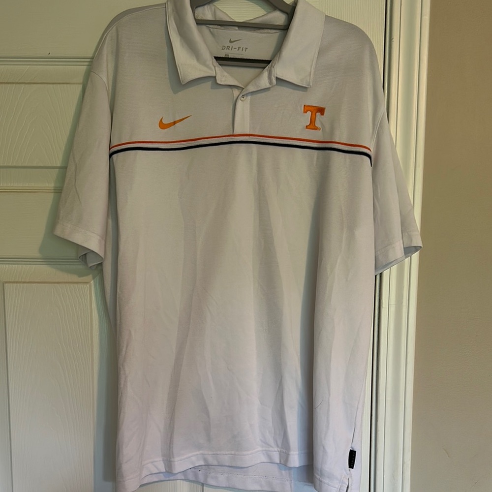 Nike Men's White University of TN Polo Shirt